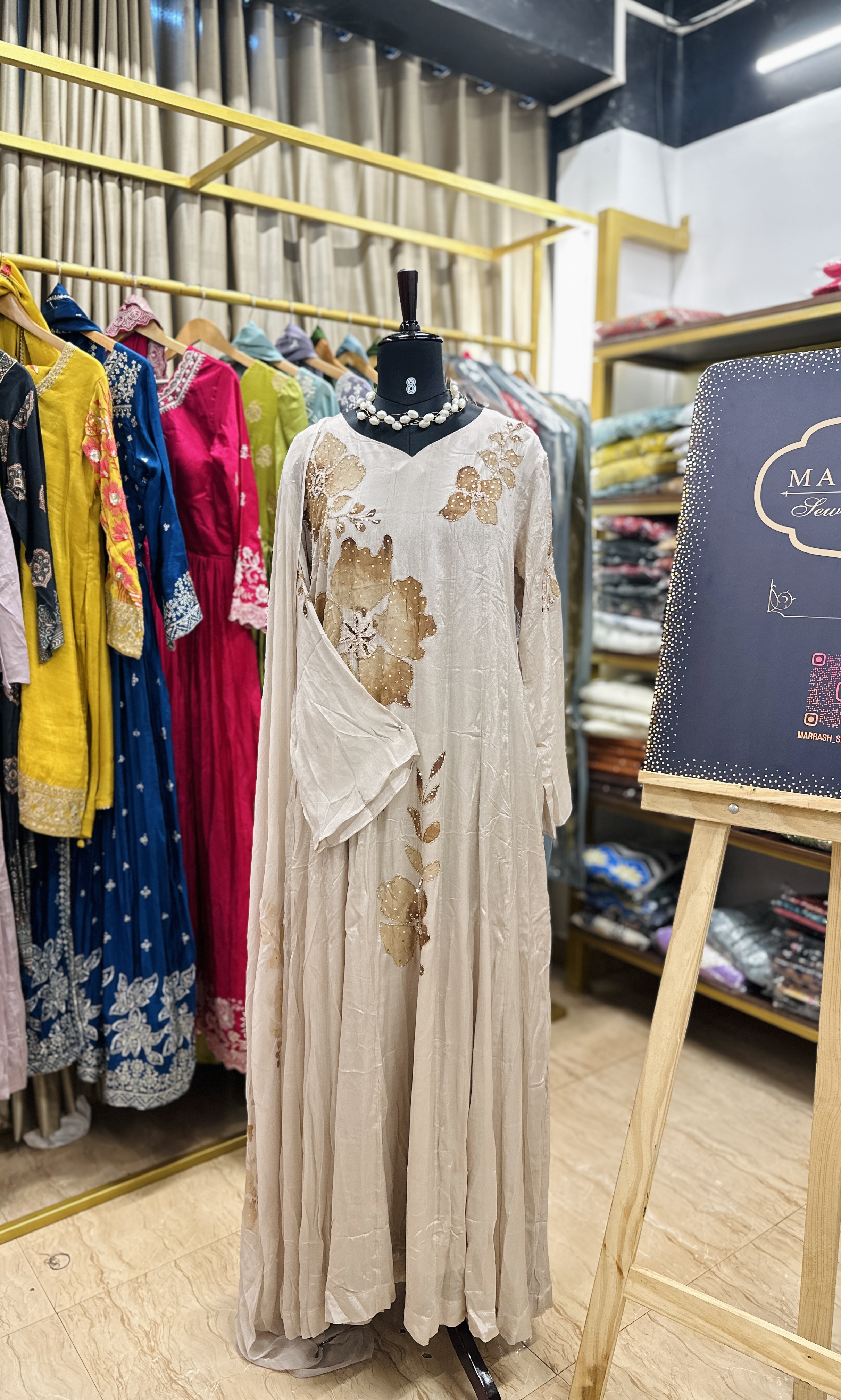 Chinon silk party wear