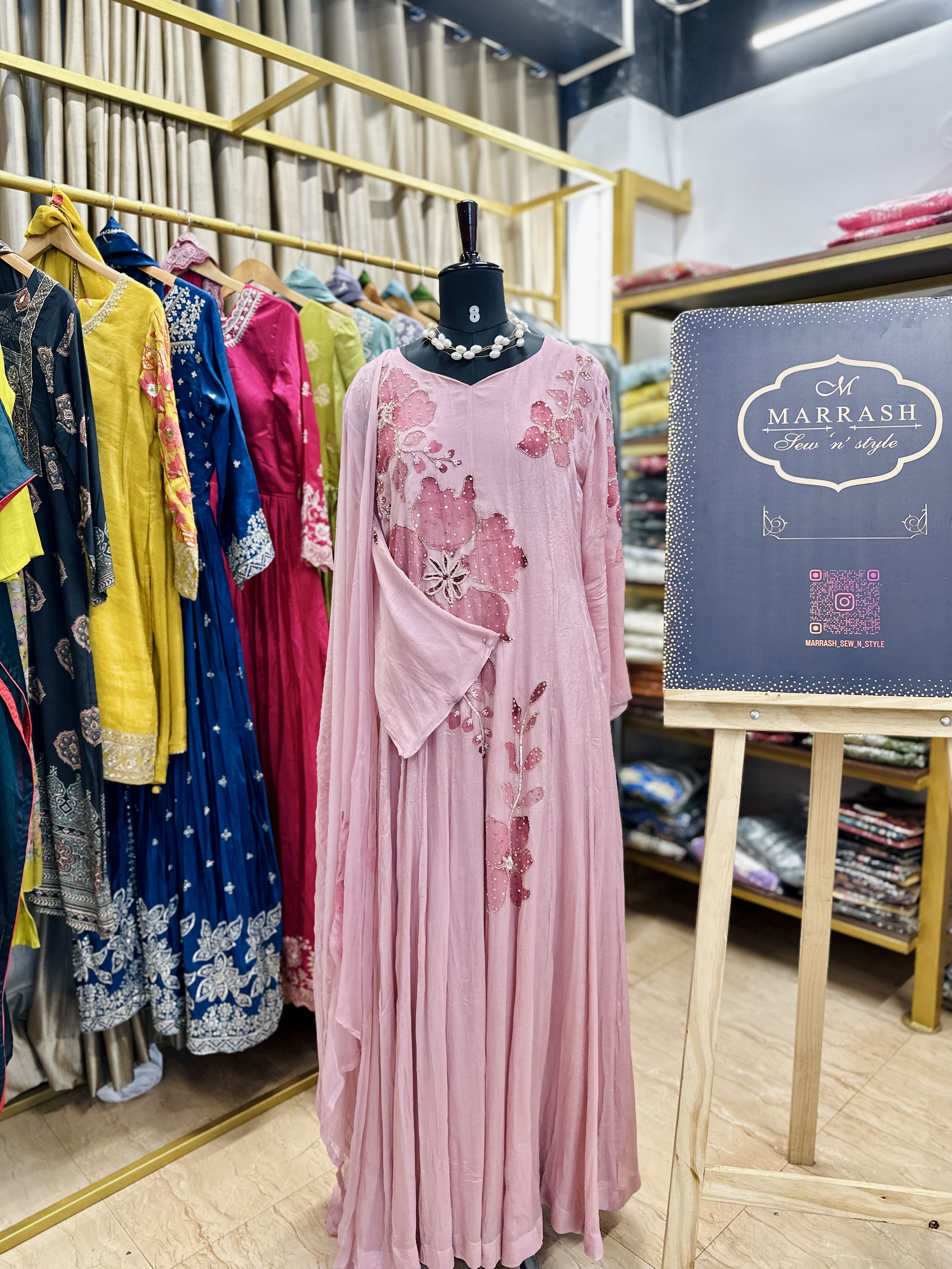 Chinon silk party wear