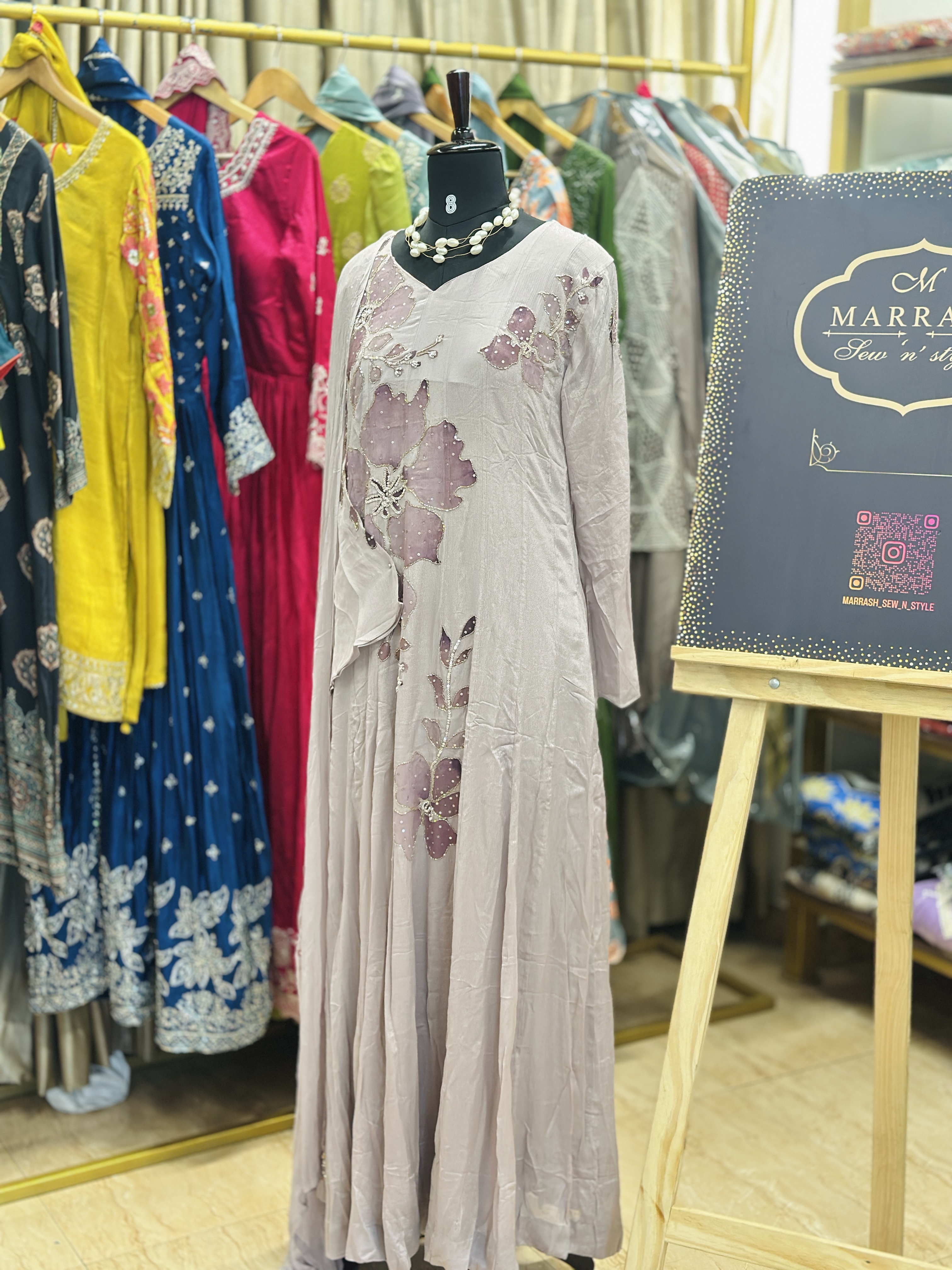 Chinon silk party wear