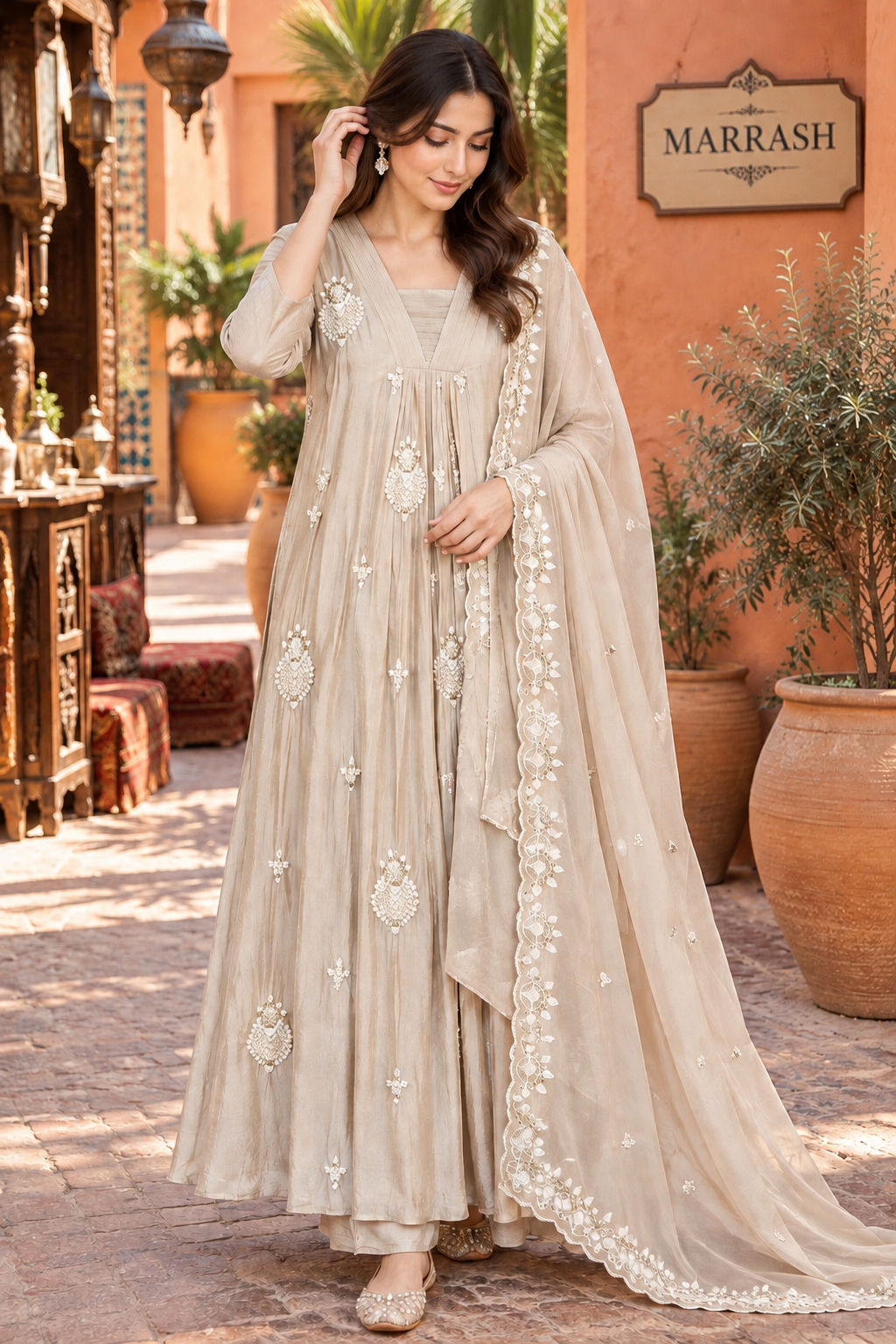 Chinon silk suit