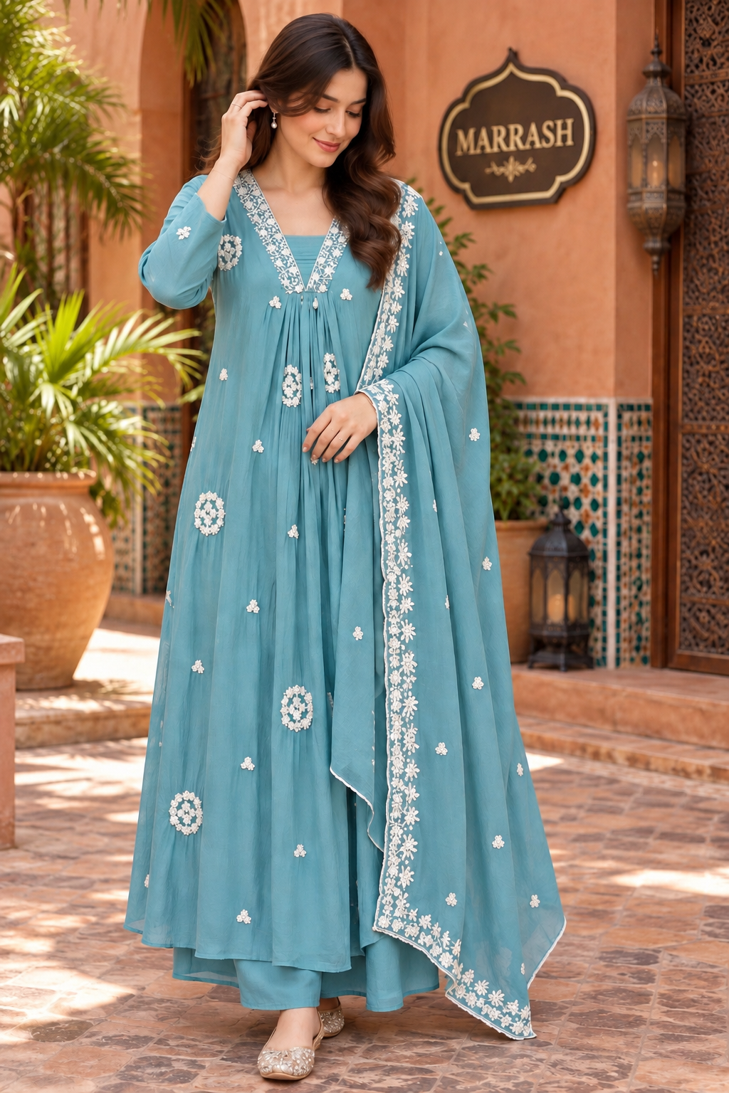Chinon silk suit